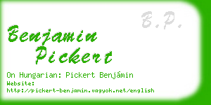 benjamin pickert business card